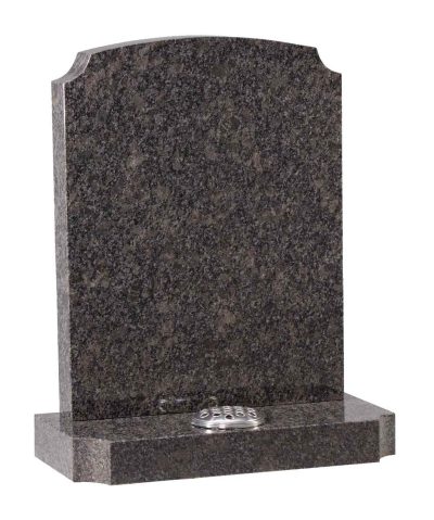 Steel Grey Granite Headstone with Scotia Shaping