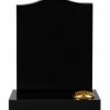 Black Granite Ogee Headstone Memorial