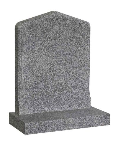 Millenium Grey Centre Peon Headstone with a Moulded Border